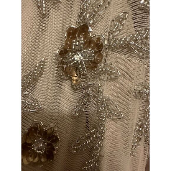 Mac Duggal Embellished Cream Midi Dress - Picture 9 of 11